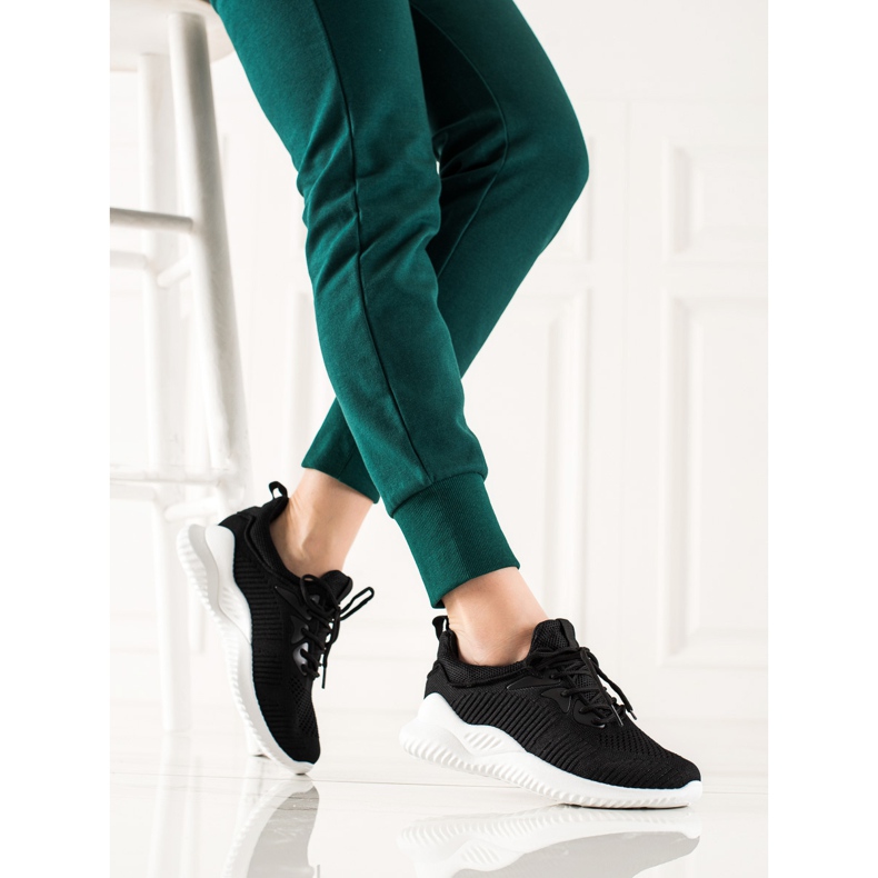 TRENDI Sportschuhe Turnschuhe schwarz 1