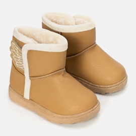 Beige Kinderstiefel Wings 1