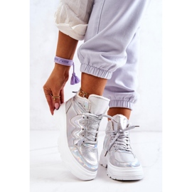 Sports Silber isolierte Schuhe Joenne silber- 2