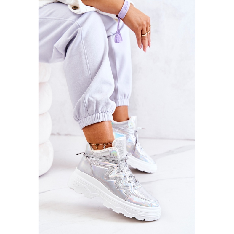 Sports Silber isolierte Schuhe Joenne 1