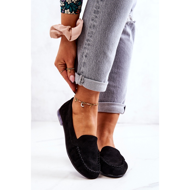 Wildleder Loafer Sergio Leone MK722 Schwarz 2