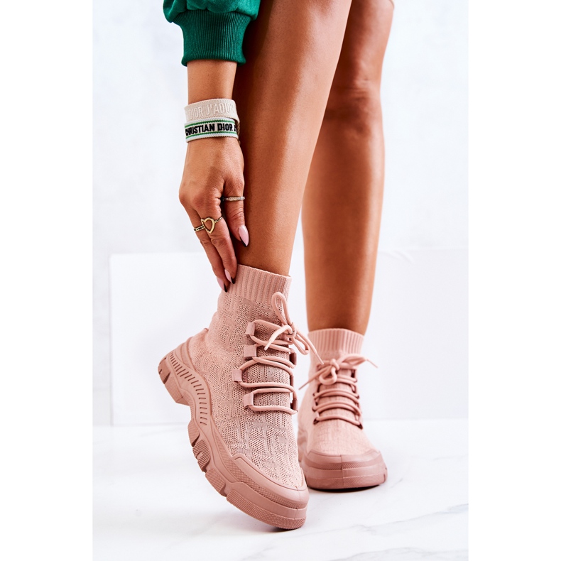 FM1 Rosa Kimberly Sport Socken Schuhe 1
