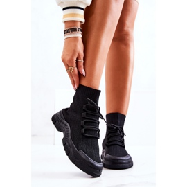 FM1 Schwarze Kimberly Sport Socken Schuhe 2