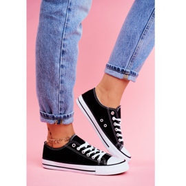 PS1 Omerta Schwarze Sneaker mit weißer Sohle 1