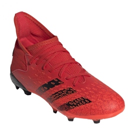 Adidas Predator Freak.3 Fg Jr FY6282 Fußballschuhe orangen und rottöne 4