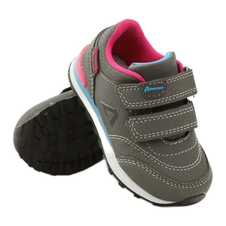 American Club ADI Sportfußbett Leder American D1 Gr blau rosa grau 3