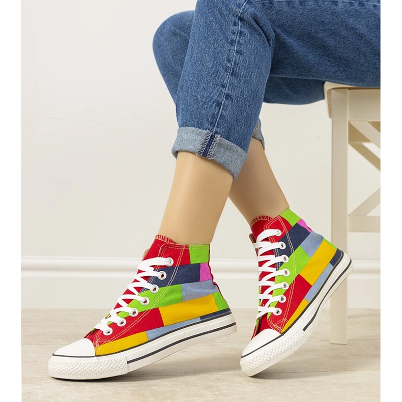 Bunte Turnschuhe von Gabby rot 1