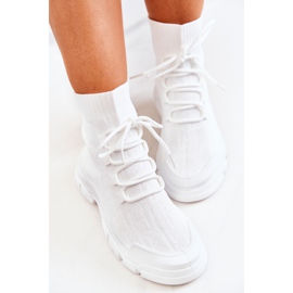 FM1 Weiße Kimberly Sport Socken Schuhe 1