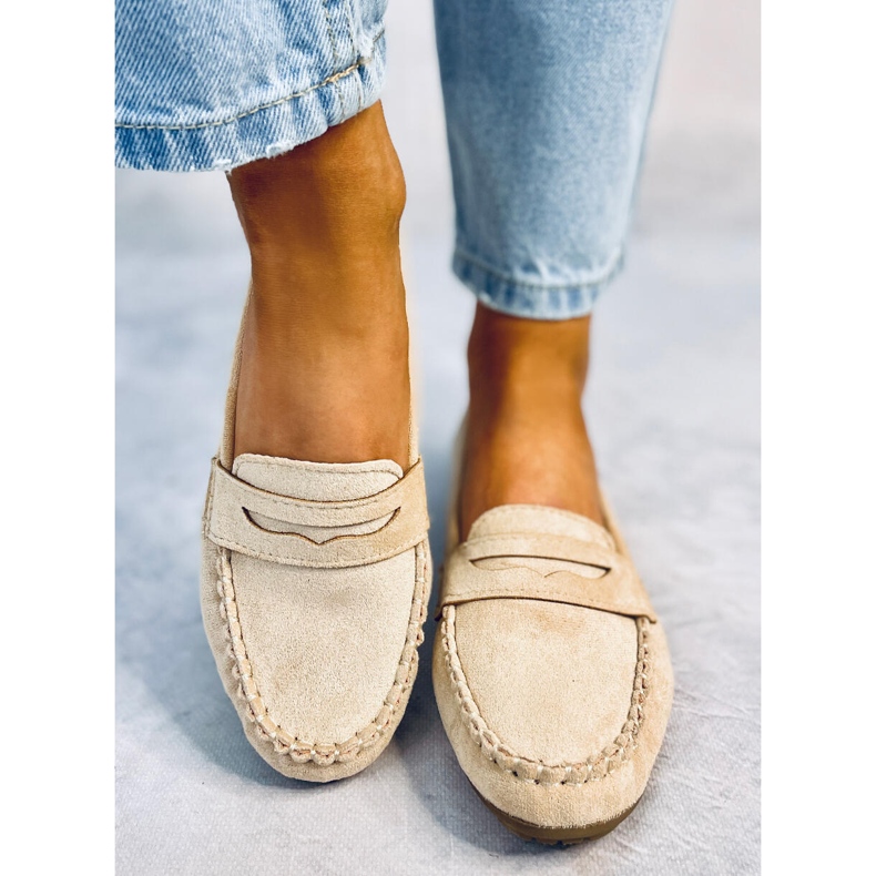 Rello Beige Damen-Slipper 1