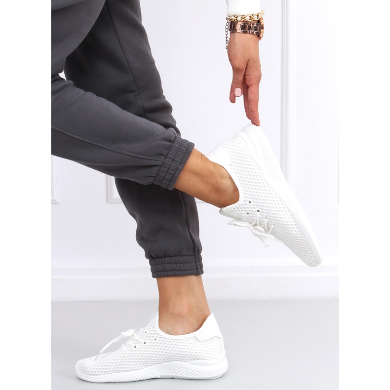 Utto White Socken Sportschuhe weiß 2