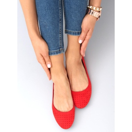 Durchbrochene Ballerinas Ameli Red rot 1