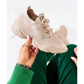 PS1 Sportschuhe Turnschuhe Stoff Dunkelbeige Nolene 1