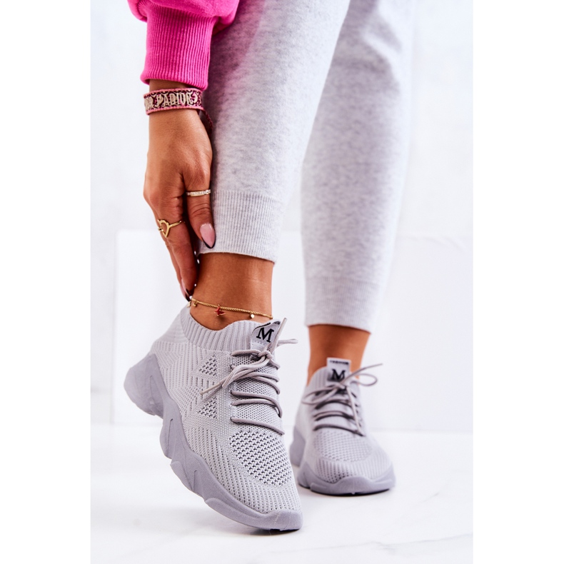 PS1 Sportschuhe Stoff Turnschuhe Grau Nolene 1