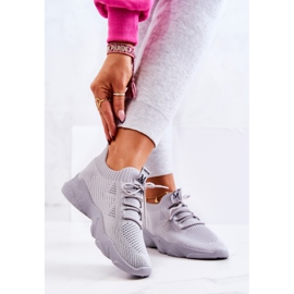 PS1 Sportschuhe Stoff Turnschuhe Grau Nolene 2