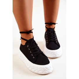 PS1 Turnschuhe auf einer massiven schwarz-weißen Suzane-Plattform 1