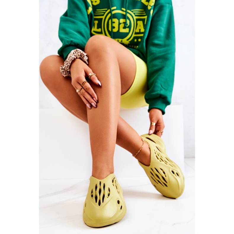 PS1 Leichte Sportschuhe aus Schaumstoff, grün auf der Welle mehrfarbig 1