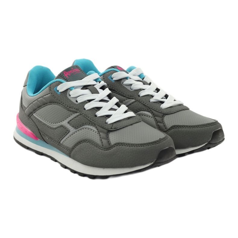 American Club Amerikanisches C1 graues Sportjogging blau rosa 4