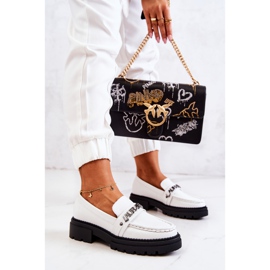 PL5 Leder Loafer Buchstaben La.Fi Weiß Jenefer 1