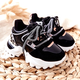 FR1 Kinder Sportschuhe Sneakers Schwarz Rommie mehrfarbig 5