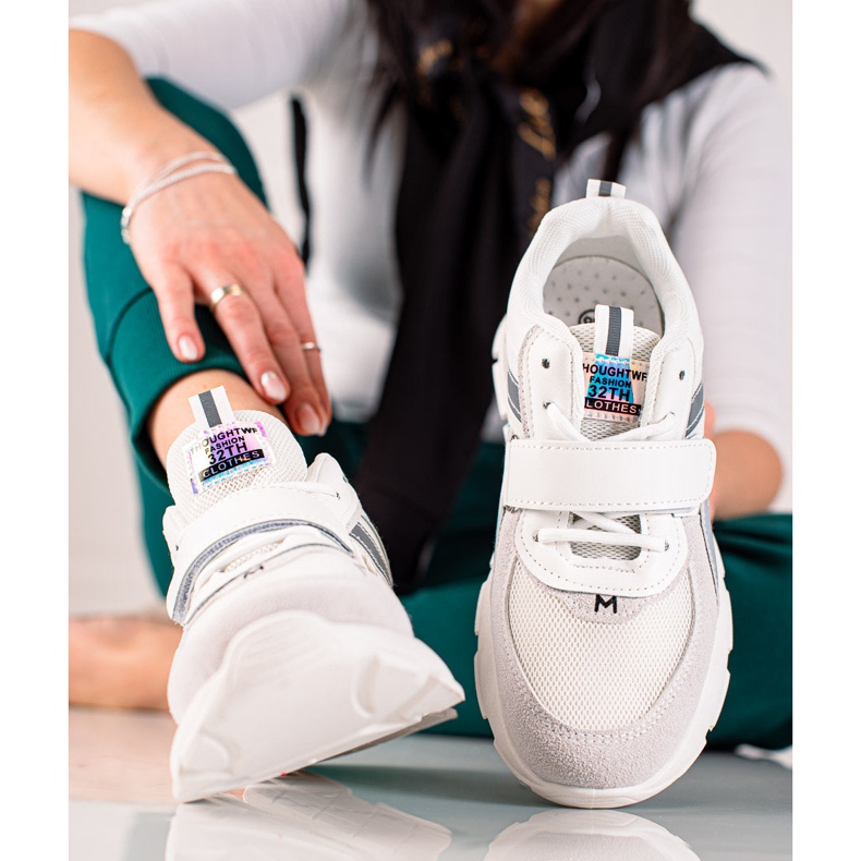 TRENDI Sportschuhe mit Klettverschluss grau 2