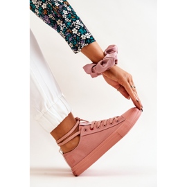 Low Sneakers Big Star JJ274005 Dunkelrosa 1