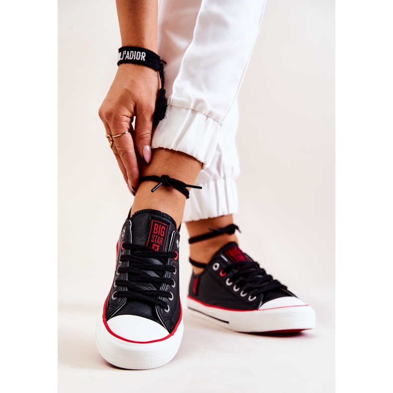 Lederturnschuhe Big Star JJ274129 Schwarz 1