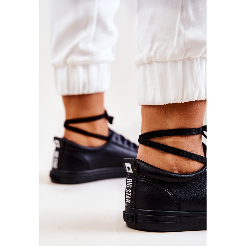 Lederturnschuhe Big Star JJ274312 Schwarz 1