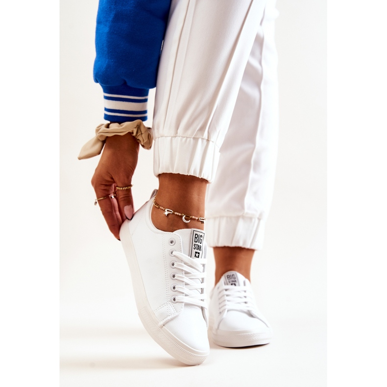 Lederturnschuhe Big Star JJ274311 Weiß 2