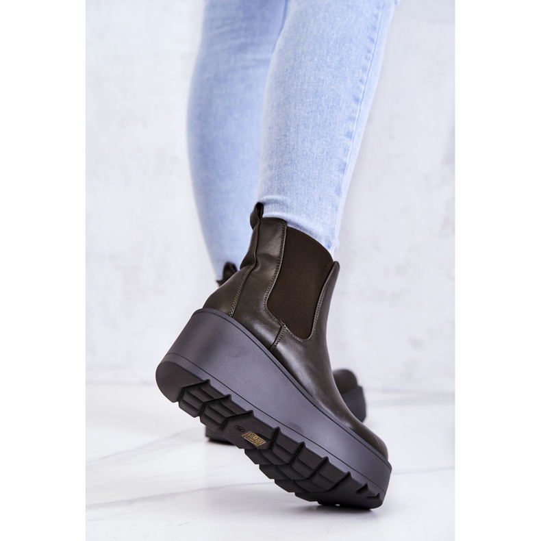 PS1 Warme Stiefel Dunkelgrün Montiano 1