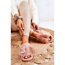 PM1 Hausschuhe mit Pelz, Gummi Dirty Pink Allyson rosa 2