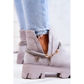 PS1 Arbeiterstiefel aus Wildleder mit Streifen Grau Moriah 1