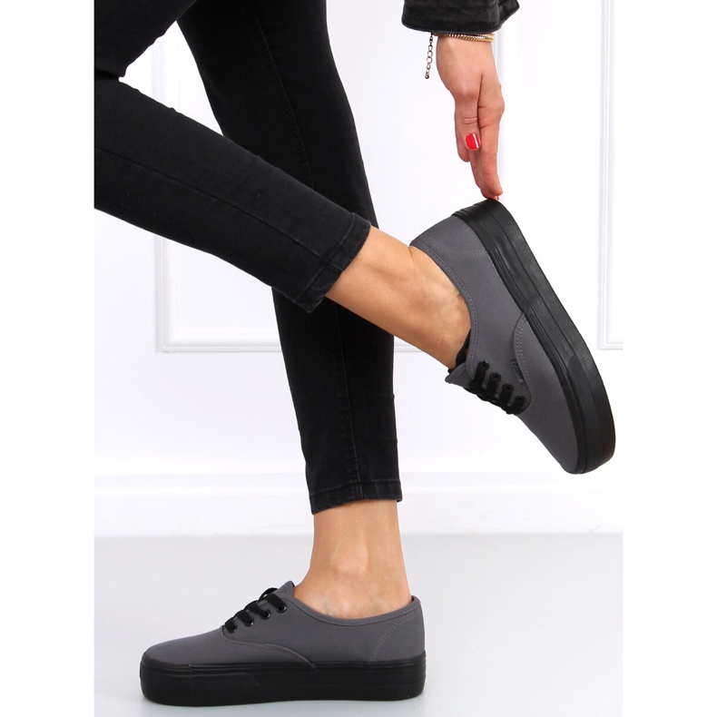 Sneaker mit hoher Sohle Donau DK.GRAU 1