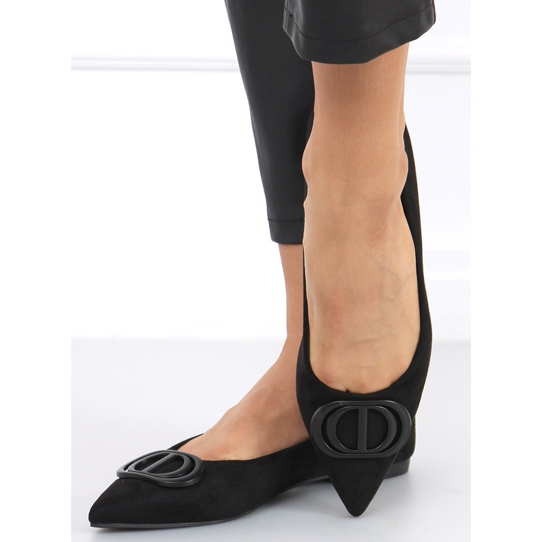 Arte Schwarze Ballerinas mit mandelförmigen Spitzen 2