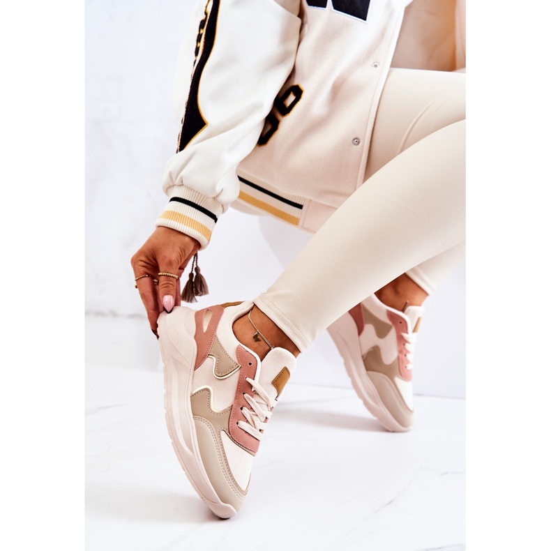 PS1 Damen Sportschuhe Sneakers Beige-Pink Bethell rosa 2