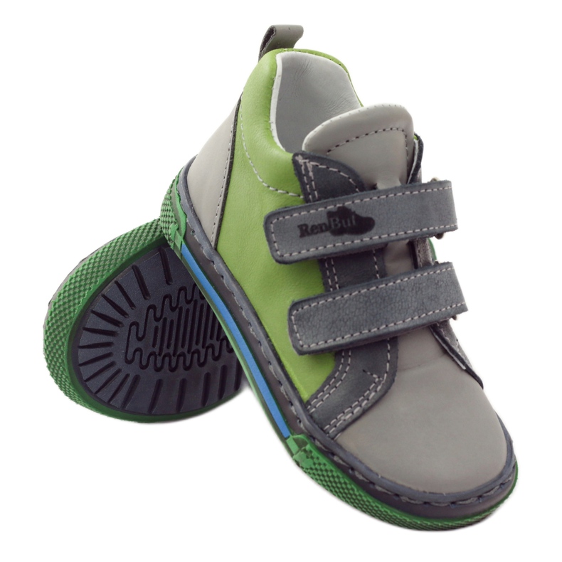 Ren But Lederjungen von Jungen 1429 Gray/Green Ren aber grau 3