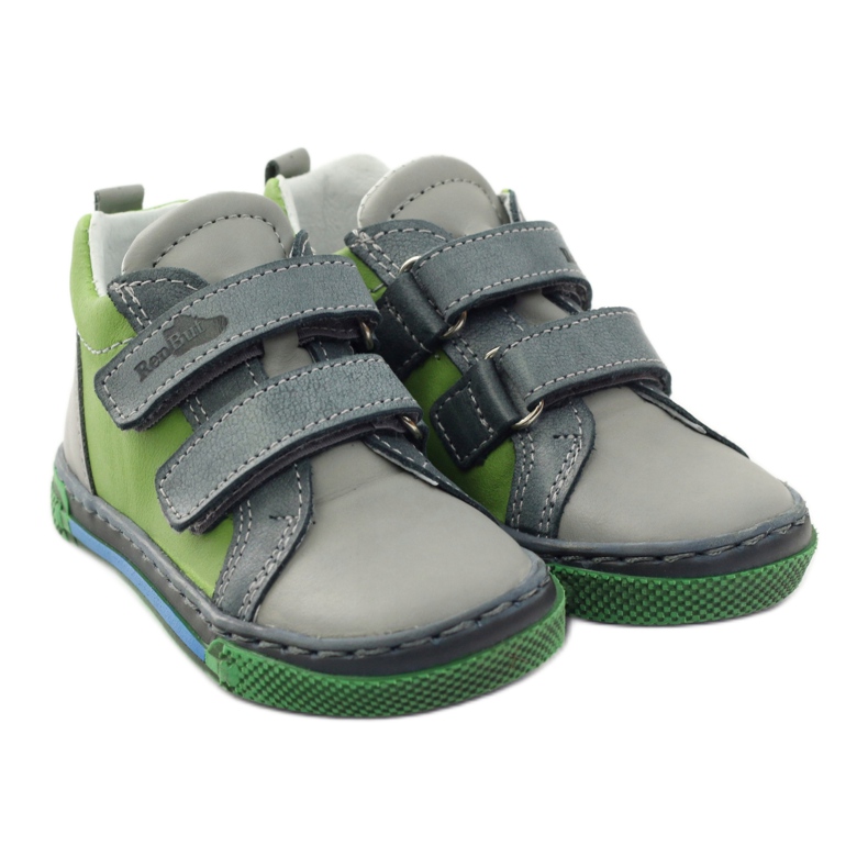 Ren But Lederjungen von Jungen 1429 Gray/Green Ren aber grau 4