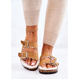 FC2 Wildleder Warme Hausschuhe Camel Adeline beige 2