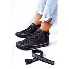 Hoher isolierter Sneaker Big Star GG274026 Schwarz 3