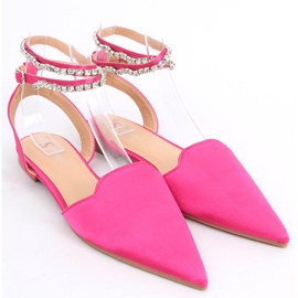 Elegante Ballerinas mit Dust Fuchsia-Steinen rosa 2
