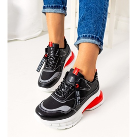 Schwarze Barbo-Sneaker für Damen grau 1