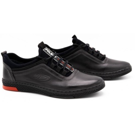 Polbut Herren-Freizeit-Lederschuhe K24, grau 2