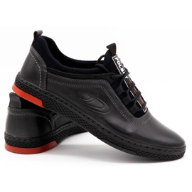 Polbut Herren-Freizeit-Lederschuhe K24, grau 3