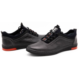 Polbut Herren-Freizeit-Lederschuhe K24, grau 4