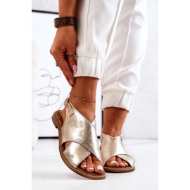 Lewski Shoes Ledersandalen Lewski 3019 Golden 2