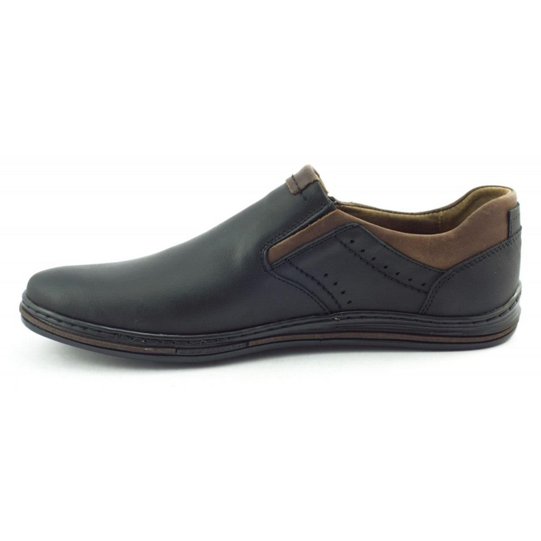 Polbut Schwarze Herren-Slipper 401 braun 1