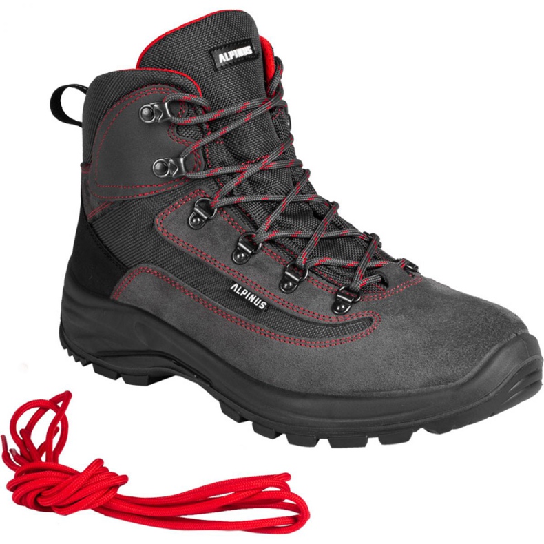 Alpinus Brahmatal High Active GR43321 Trekkingschuhe rot grau 2