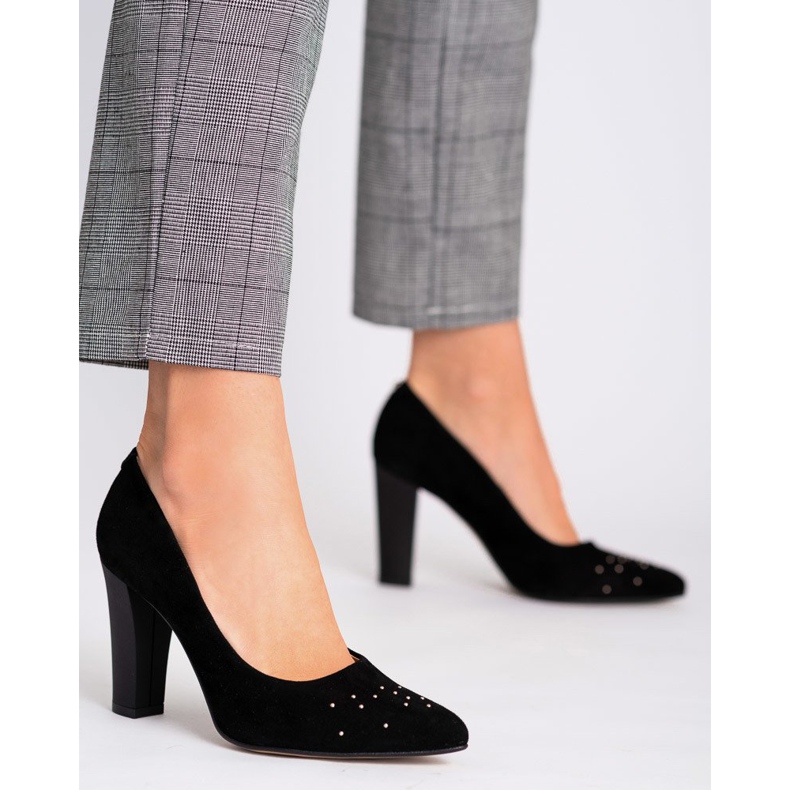 Marco Shoes Schwarze 1007P Pumpen mit Düsen 1