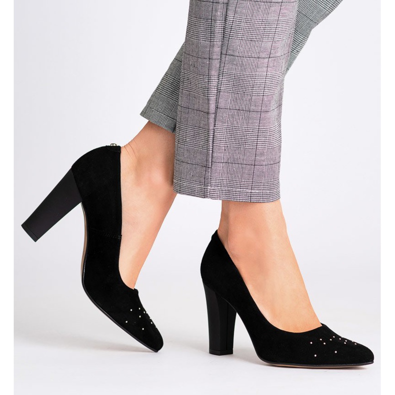 Marco Shoes Schwarze 1007P Pumpen mit Düsen 2