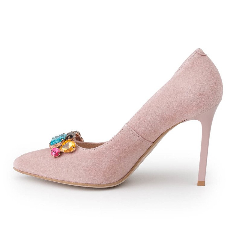 Marco Shoes 1057P rosa Ohrstecker mit großen Steinen 2