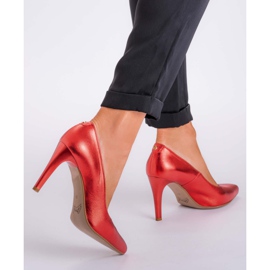 Marco Shoes Rote 0500P Nieten in glänzender Farbe 2